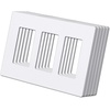 image:imageBESTTEN 1Gang Screwless Decorator Wall Plate Cover Gloss Snow White Decorative Outlet Cover Single Decor Light Switch Face Plate 100PKMatte Snow White