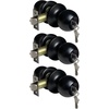 image:imageBESTTEN 5 Pack Door Knob with Lock and Key Keyed Different Entry Door Knob for Entrance and Front Door Matte BlackMatte Black