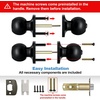 image:imageBESTTEN 5 Pack Door Knob with Lock and Key Keyed Different Entry Door Knob for Entrance and Front Door Matte BlackMatte Black