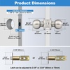 image:imageBESTTEN 5 Pack Door Knob with Lock and Key Keyed Different Entry Door Knob for Entrance and Front Door Matte BlackSatin Nickel